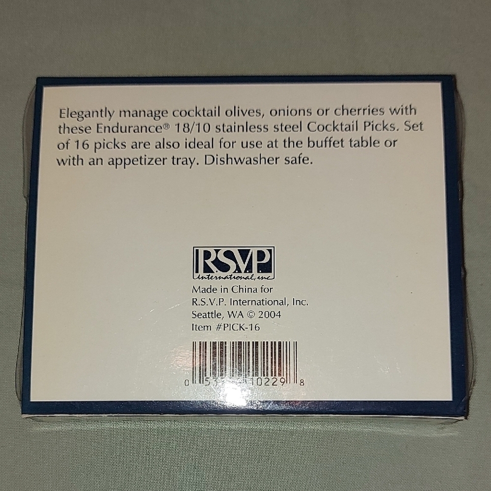 Silver Cocktail Picks Set - Picture 3 of 5